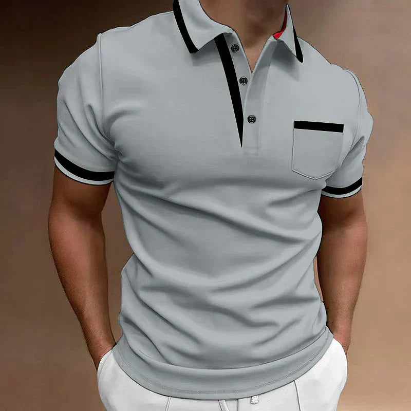 Liam | Men's Contrast Trim Polo Shirt