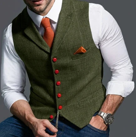 Arthur | Men's Classic Lapel Collar Vest