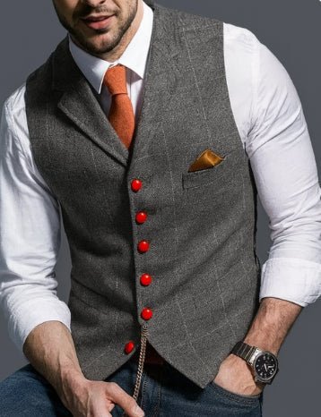 Arthur | Men's Classic Lapel Collar Vest