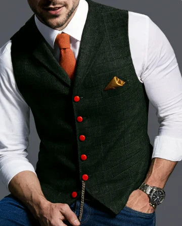Arthur | Men's Classic Lapel Collar Vest