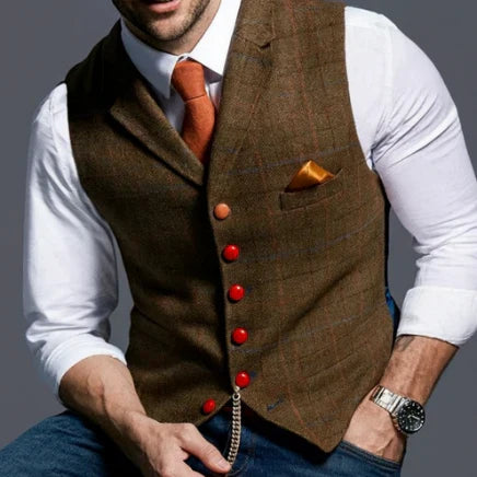 Arthur | Men's Classic Lapel Collar Vest