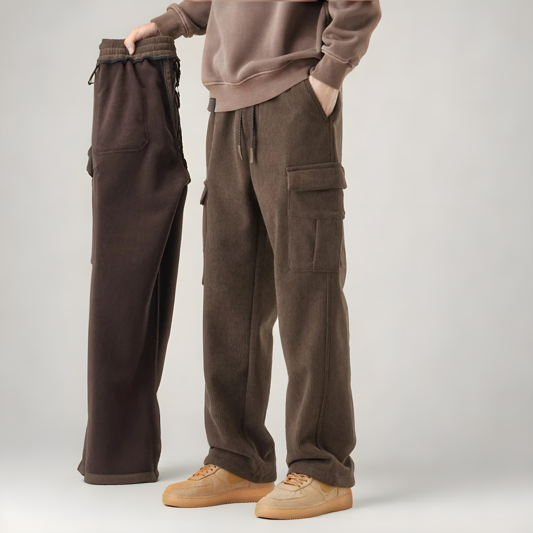 Marcus | Men's Drawstring Cargo Sweatpants