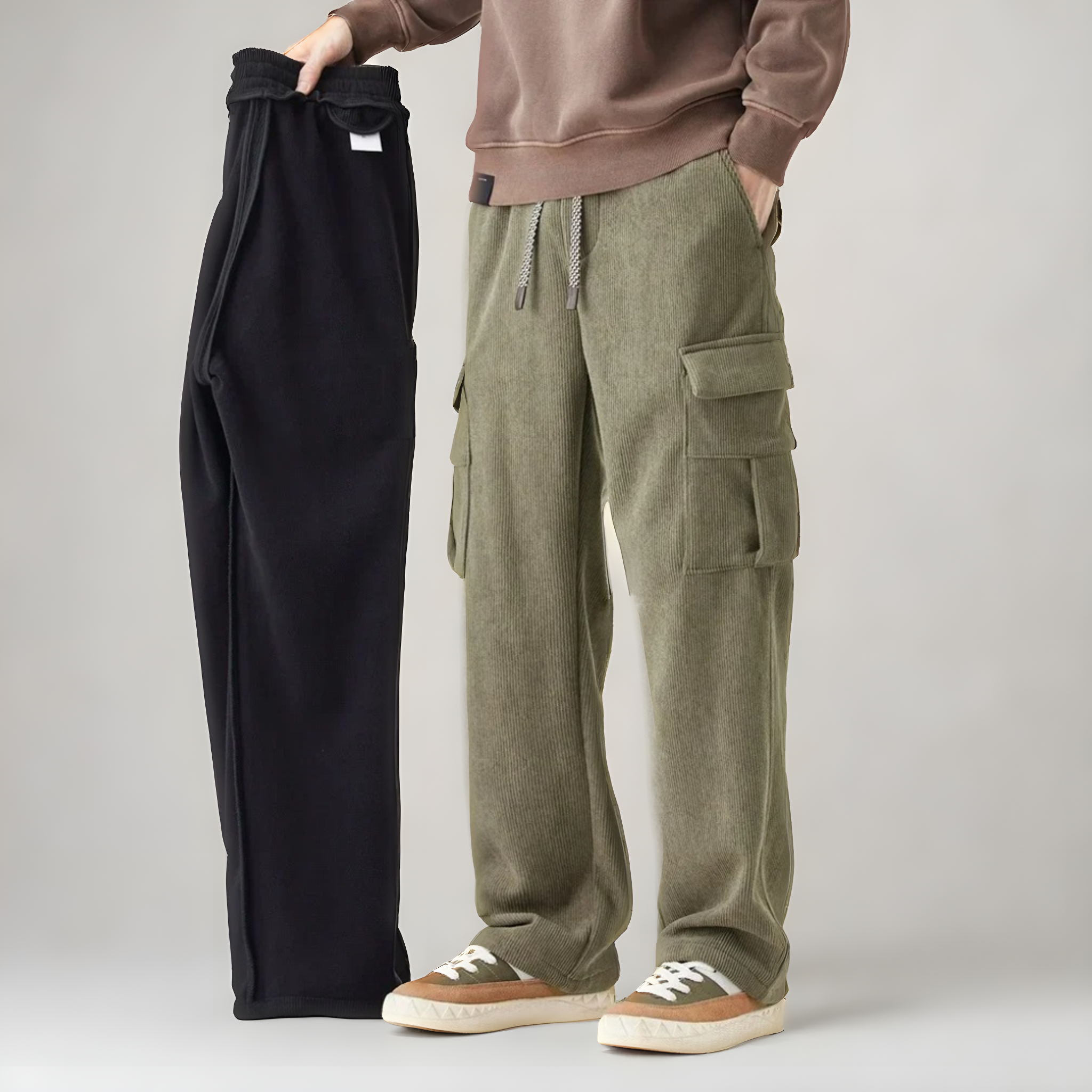 Marcus | Men's Drawstring Cargo Sweatpants