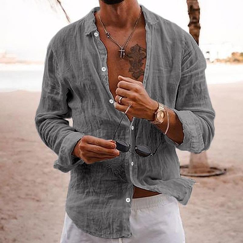 Noah | Men's Button-Up Linen Shirt