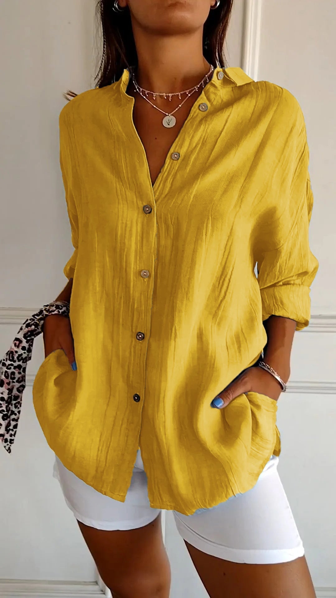 Avery | Women's Button Down Collared Summer Shirt