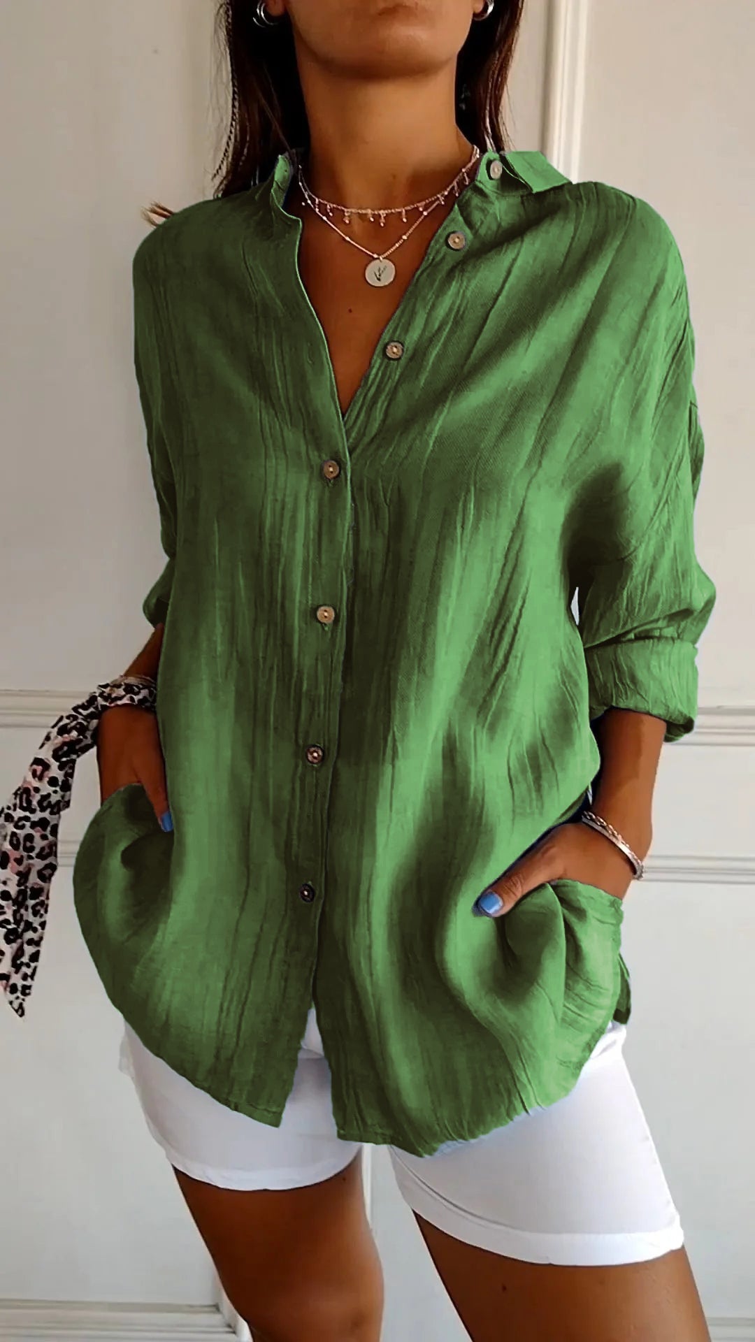 Avery | Women's Button Down Collared Summer Shirt
