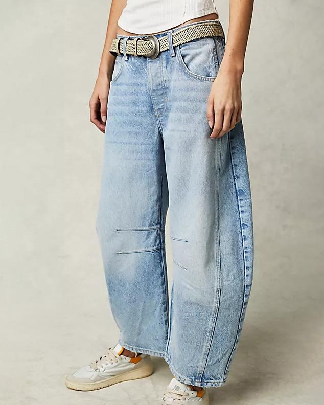 Amelia | Women's Mid-Rise Barrel Leg Jeans
