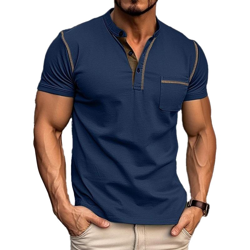 Liam | Men's Slim-Fit Henley T-Shirt