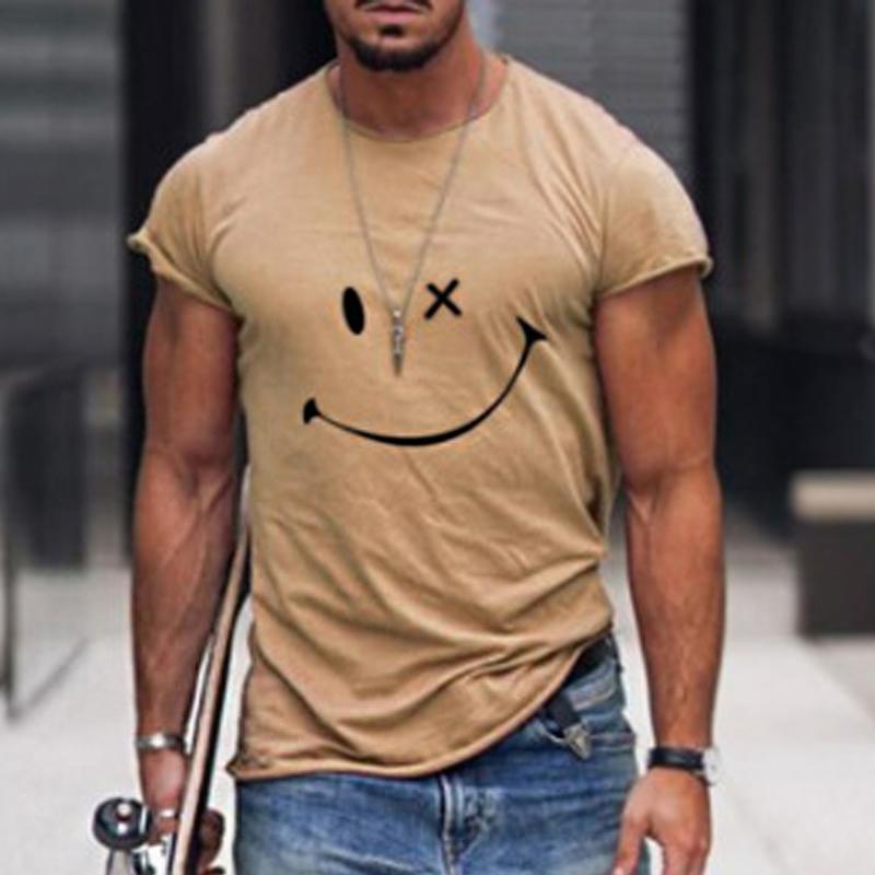 Jaxon | Men's Graphic Smiley Print T-Shirt