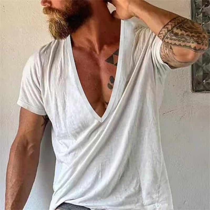 Liam | Men's Deep V-Neck Short-Sleeve T-Shirt