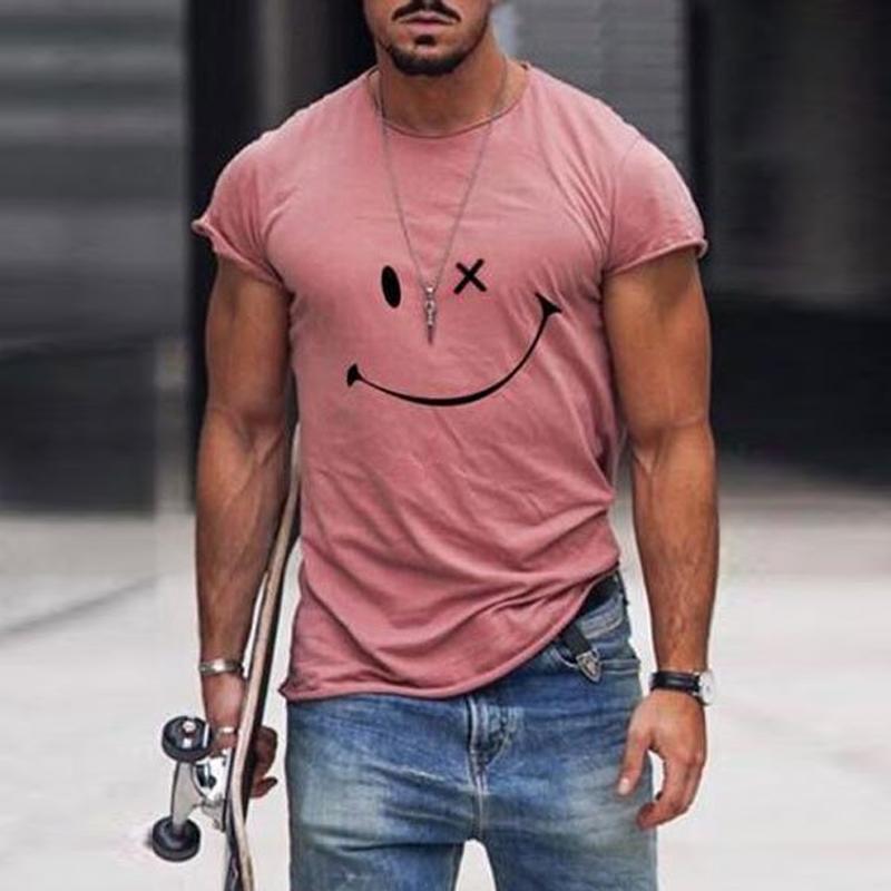 Jaxon | Men's Graphic Smiley Print T-Shirt