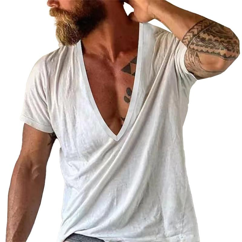 Liam | Men's Deep V-Neck Short-Sleeve T-Shirt