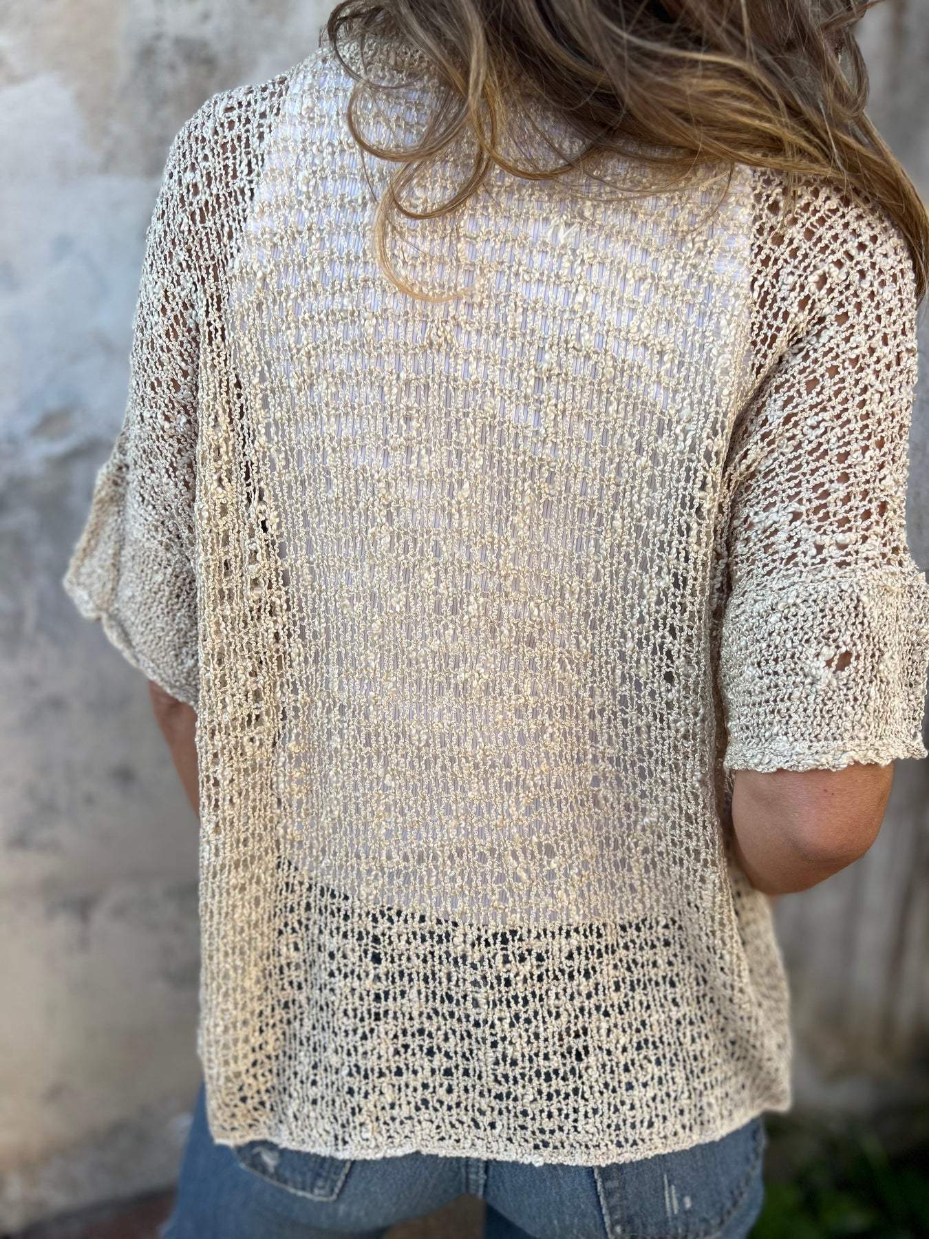 Willow | Women's Hollow Out Short Sleeve Knit Top