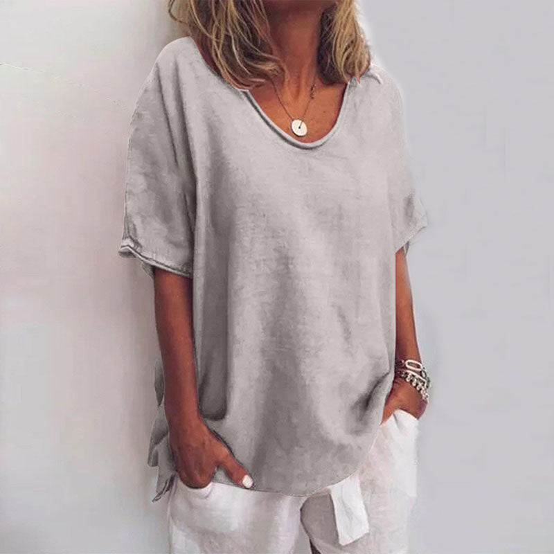 Grace | Women's Round Neck Half Sleeve Summer Blouse