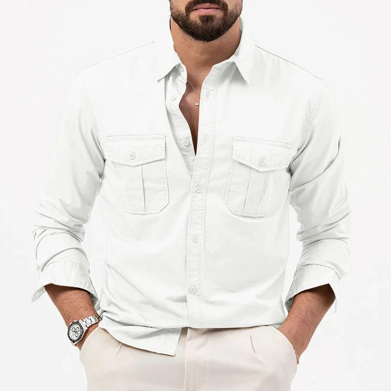 Blake | Men's Tactical Double Pocket Cargo Shirt