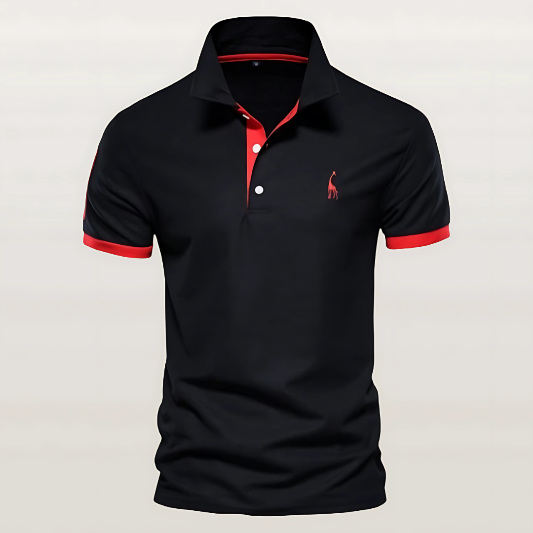Leon | Men's Slim Fit Contrast Polo Shirt