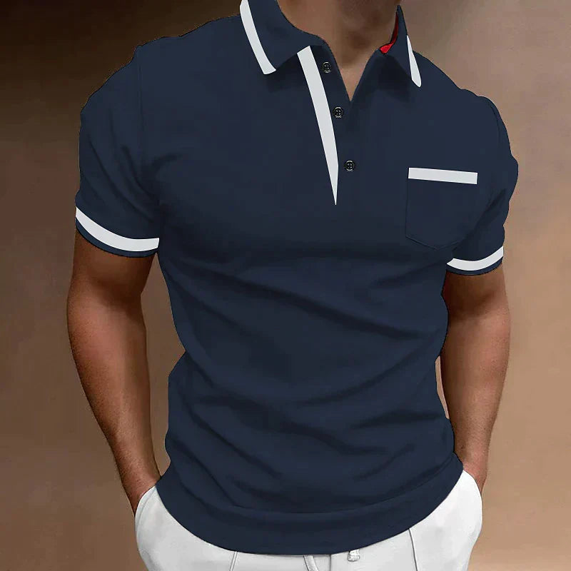 Liam | Men's Contrast Trim Polo Shirt