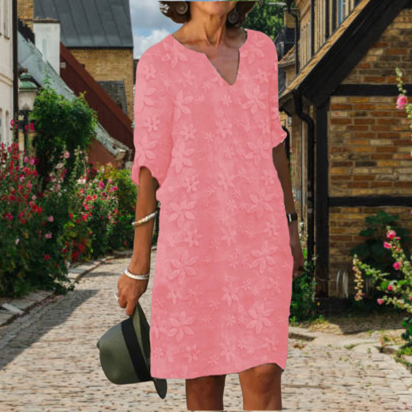 Elena | Women's Floral V-Neck Mini Dress