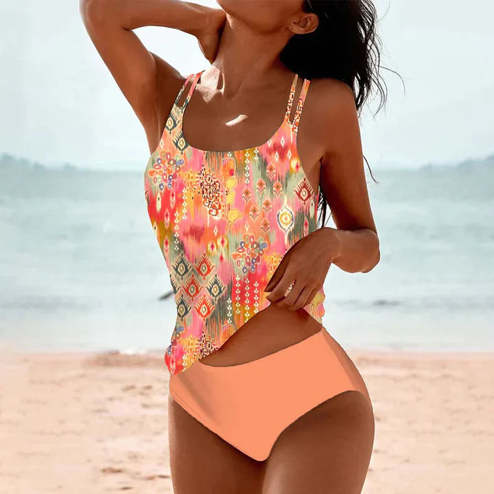 Aria | Women's Bohemian Printed Tankini Set