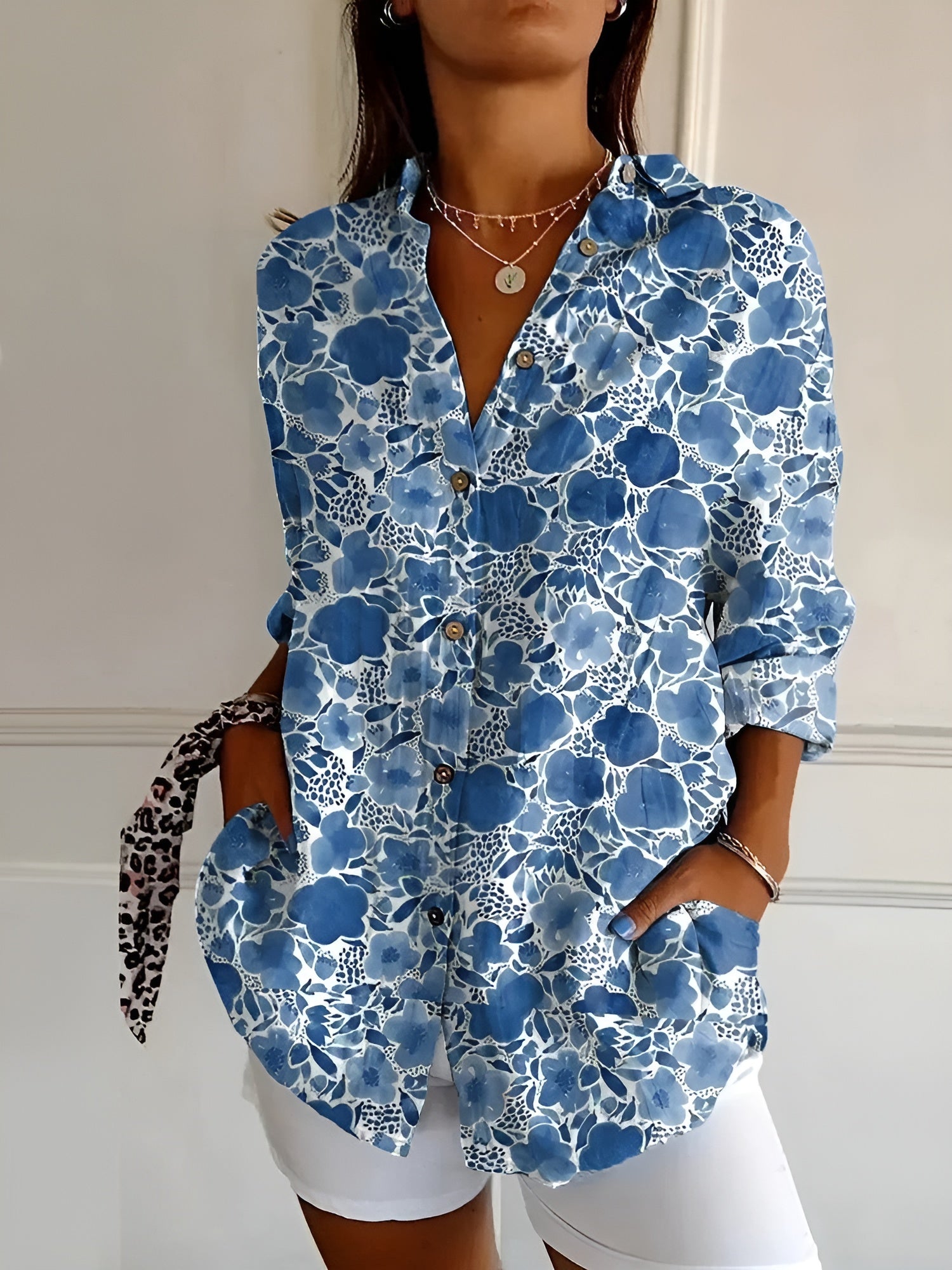 Emma | Women's Relaxed Long Sleeve Button Shirt