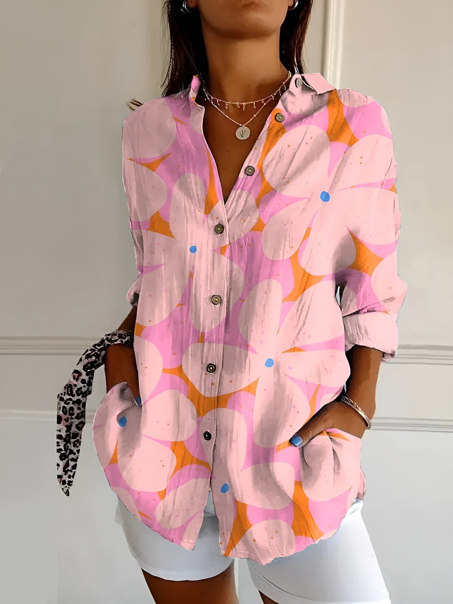 Emma | Women's Relaxed Long Sleeve Button Shirt