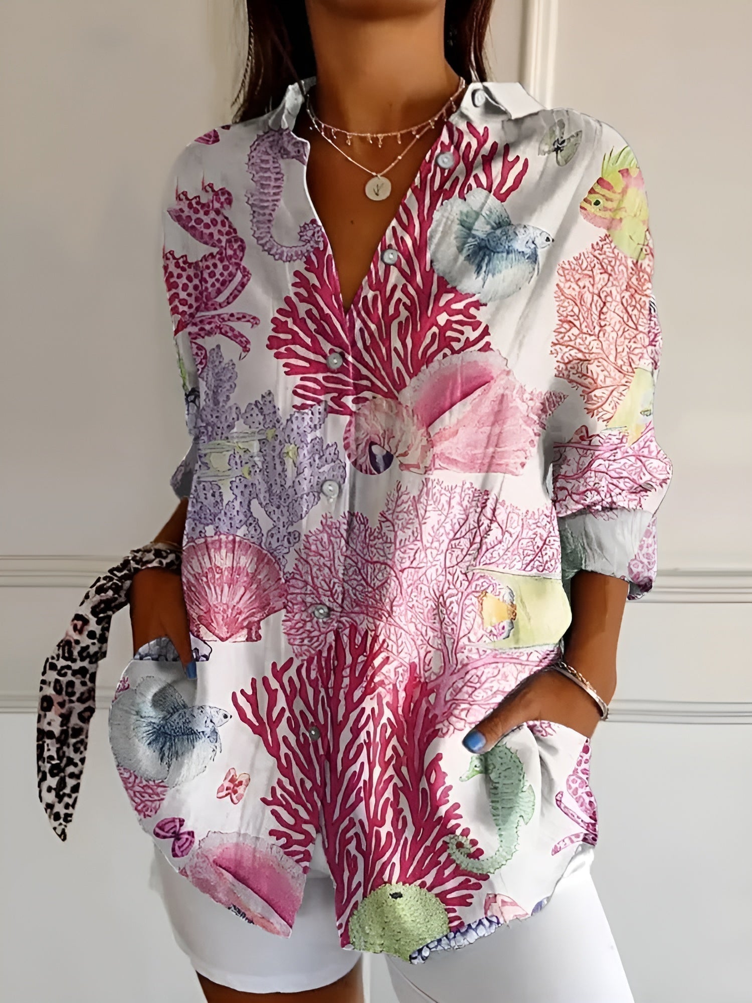 Emma | Women's Relaxed Long Sleeve Button Shirt