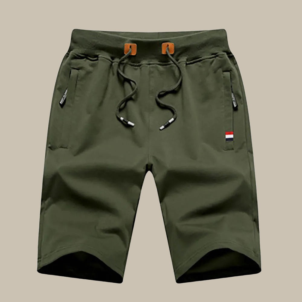 Brandon | Men's Drawstring Zip Pocket Casual Shorts