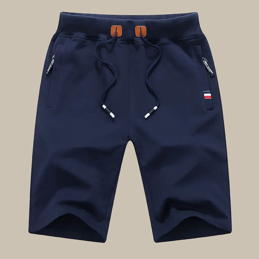 Brandon | Men's Drawstring Zip Pocket Casual Shorts