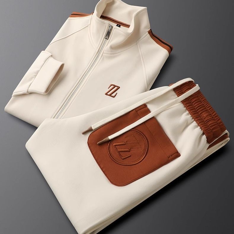 Liam | Men's Slim Fit Zipper Tracksuit Set